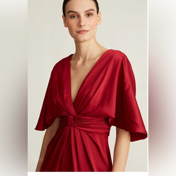 Theia Lucia Kimono Midi Dress - Picture 3 of 9